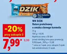 Lidl Baton proteinowy o smaku słonego karmelu WK Dzik oferta
