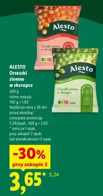 Lidl Orzeszki ziemne w skorupce o smaku paprykowym Alesto oferta