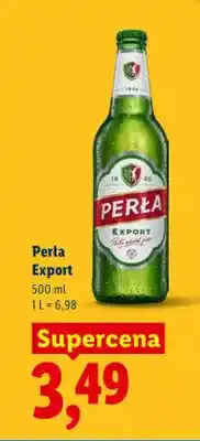 Lidl Piwo Perła Export oferta
