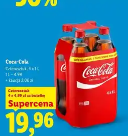 Lidl Napój gazowany Coca-Cola 4-pak oferta