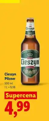 Lidl Piwo Cieszyn Pilsner oferta