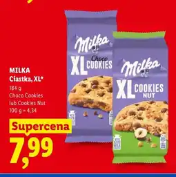 Lidl Ciastka XL Choco Cookies Milka oferta