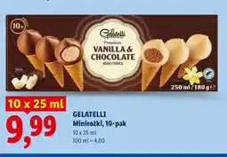 Lidl Lody minirożki 10-pak Gelatelli oferta