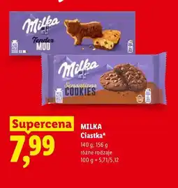 Lidl Ciastka Tender Moo Milka oferta