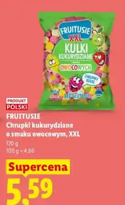 Lidl Chrupki kukurydziane o smaku owocowym XXL Fruitusie oferta