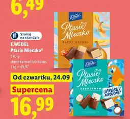 Lidl Ptasie Mleczko słony karmel E.Wedel oferta