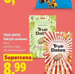 Lidl Daktyle smakowe caramel popcorn True Dates oferta