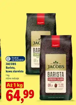 Lidl Kawa ziarnista Jacobs Barista Crema Gold oferta