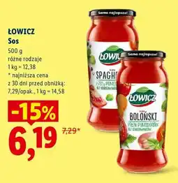 Lidl Sos spaghetti Łowicz oferta
