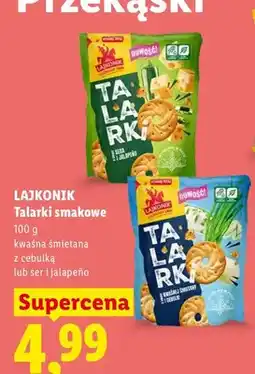 Lidl Talarki smakowe kwaśna śmietana z cebulką Lajkonik oferta