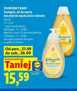Lidl Szampon Johnson's Baby oferta