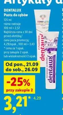 Lidl Pasta do zębów Dentalux oferta