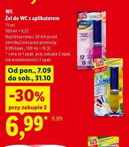 Lidl Żel do WC z aplikatorem Elegance W5 oferta