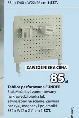 JYSK Tablica perforowana Funder oferta