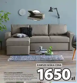 JYSK Sofa z szezlongiem Marslev oferta