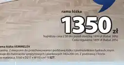 JYSK Rama łóżka Vemmelev oferta
