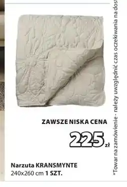 JYSK Narzuta Kransmynte 240x260 cm oferta