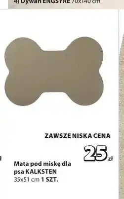 JYSK Mata pod miskę dla psa Kalksten 35x51 cm oferta