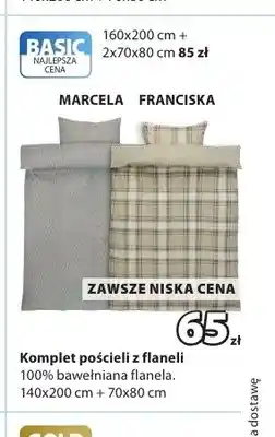 JYSK Komplet pościeli z flaneli 140x200 cm oferta