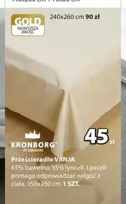 JYSK Prześcieradło Vanja 150x250 cm Kronborg oferta