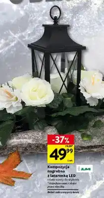 Intermarche Kompozycja nagrobna z latarenką LED Jumi oferta