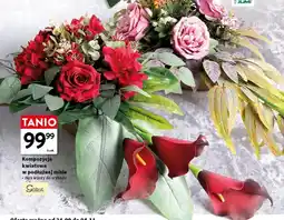 Intermarche Kompozycja kwiatowa w podłużnej misie Goliat oferta