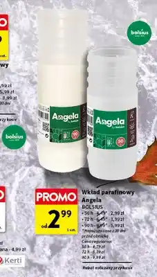 Intermarche Wkład parafinowy Angela Bolsius 50 h oferta