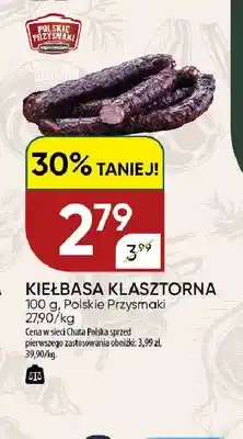 Chata Polska Kiełbasa klasztorna Polskie Przysmaki oferta