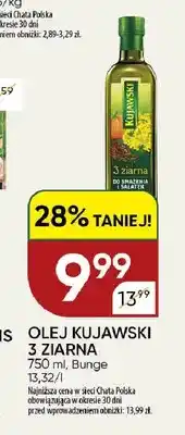 Chata Polska Olej rzepakowy Kujawski 3 ziarna oferta