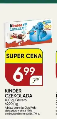Chata Polska Czekolada Kinder oferta