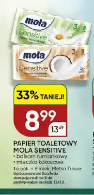 Chata Polska Papier toaletowy Mola Sensitive balsam rumiankowy 8-pak oferta