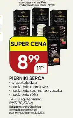 Chata Polska Pierniki Serca w czekoladzie nadzienie morelowe Kopernik oferta