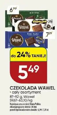 Chata Polska Czekolada Wawel oferta