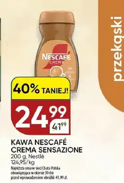 Chata Polska Kawa rozpuszczalna Nescafé Crema Sensazione oferta