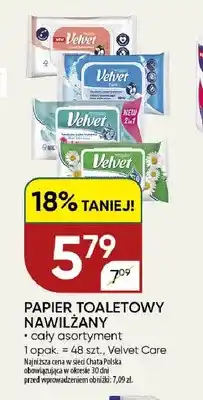 Chata Polska Papier toaletowy nawilżany Velvet oferta