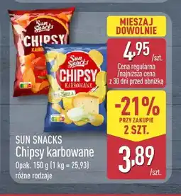 ALDI Chipsy karbowane ser-cebula Sun Snacks oferta