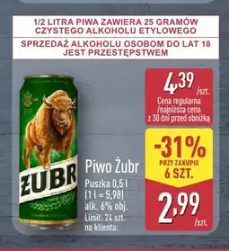 ALDI Piwo Żubr oferta
