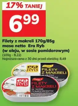 Hitpol Filety z makreli masa netto Era Ryb oferta
