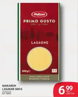 Selgros Melissa Primo Gusto Lasagne oferta