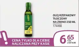 Selgros Olej Rzepakowy Tłoczony na Zimno oferta