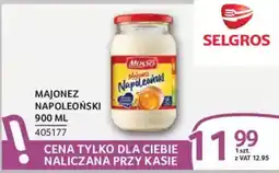 Selgros Majonez Napoleoński Mosso oferta