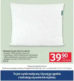 Selgros Poduszka Aloe Vera Wendre oferta