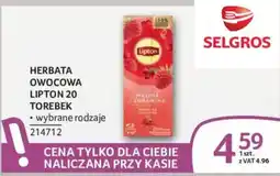 Selgros Herbata Owocowa Lipton 20 Torebek oferta