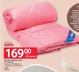 Selgros KOŁDRA Z PIERZEM GĘSIM oferta
