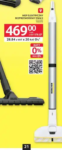 Selgros Mop Elektryczny Bezprzewodowy EWM 2 Kärcher oferta