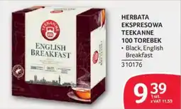 Selgros Herbata Ekspressowa TEEKANNE English Breakfast oferta
