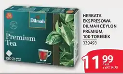 Selgros Herbata ekspresowa Dilmah Ceylon Premium oferta