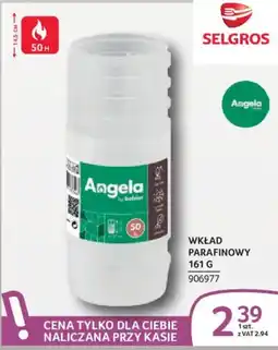 Selgros Wkład parafinowy Angela oferta