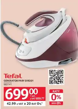 Selgros Tefal Generator Pary SV9201 oferta