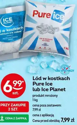 Żabka Lód w kostkach Pure Ice lub Ice Planet oferta